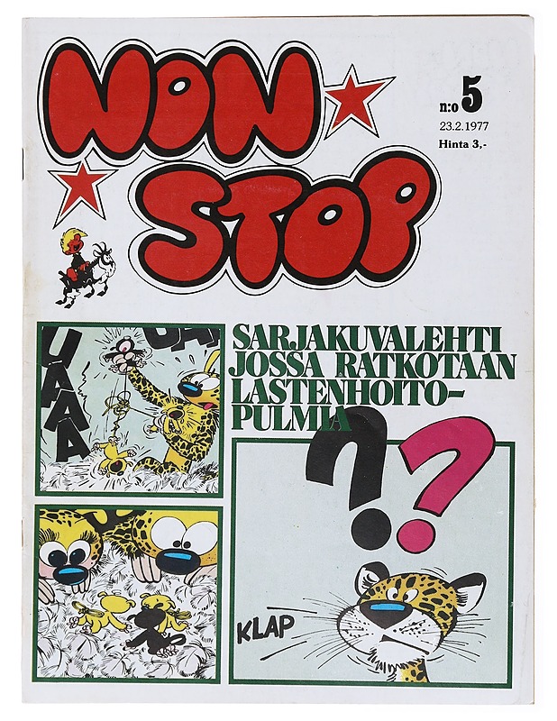 Non Stop numero 5 vuodelta 1977 - Esa Korhonen - Lastenkirjat - 10105635893 - 0