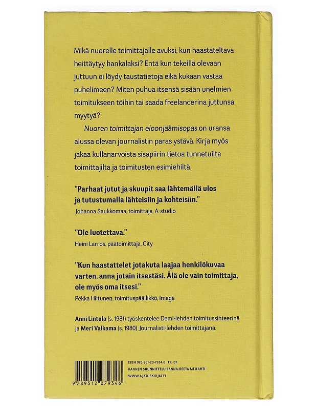 Nuoren toimittajan eloonjäämisopas - Lintula, Anni - Tietokirjat ja oppaat - 10105635962 - 1