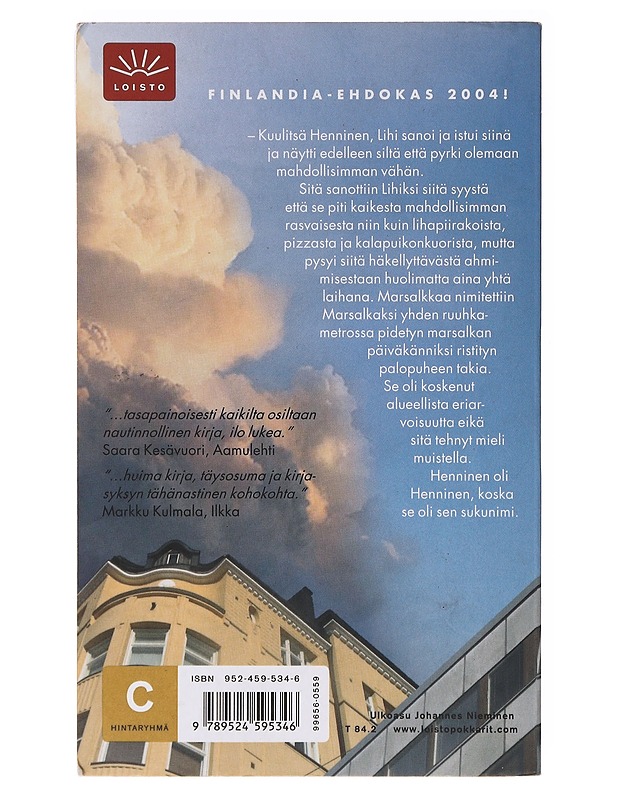 Pussikaljaromaani - Mikko Rimminen - Romaanit ja novellit - 10105636005 - 1