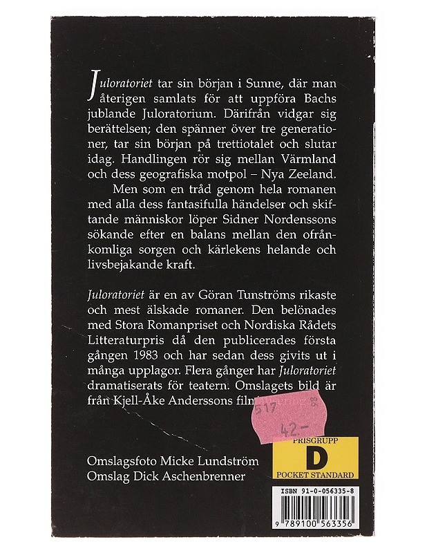 Juloratoriet - Göran Tunström - Romaanit ja novellit - 10105636010 - 1