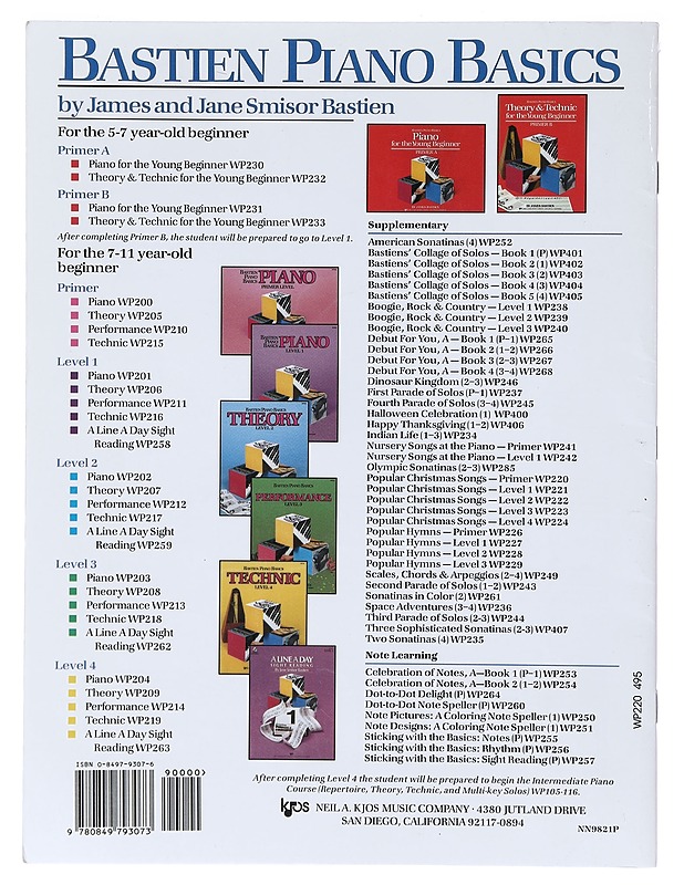 Popular Christmas songs. Primer level - Bastien, James - Joulukirjat - 10105636167 - 1