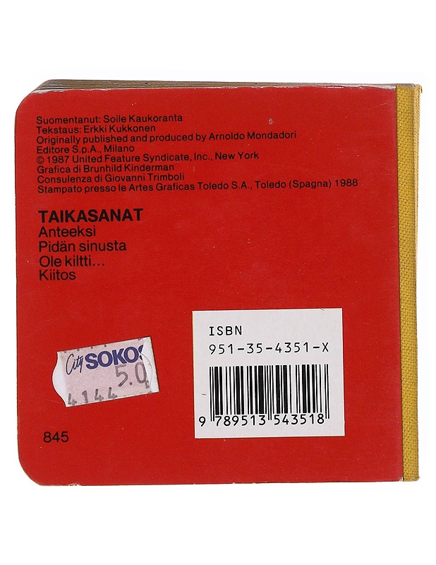 Kiitos - Schulz, Charles M. - Lastenkirjat - 10105636197 - 1