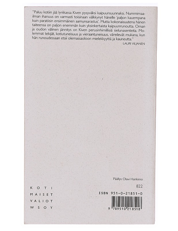 Kootut runot - Kivi, Aleksis - Runot ja näytelmät - 10105636227 - 1