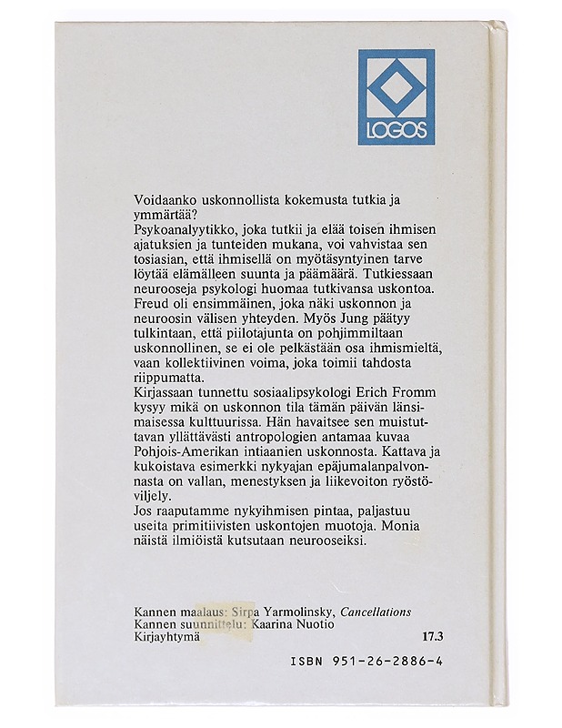 Psykoanalyysi ja uskonto - Fromm, Erich - Tietokirjat ja oppaat - 10105636246 - 1