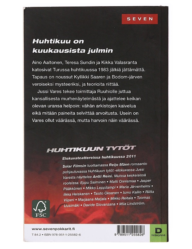 Huhtikuun tytöt - Reijo Mäki - Romaanit ja novellit - 10105636263 - 1