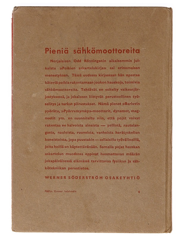 Pieniä sähkömoottoreita - Odd Rönningen - Tietokirjat ja oppaat - 10105636274 - 1