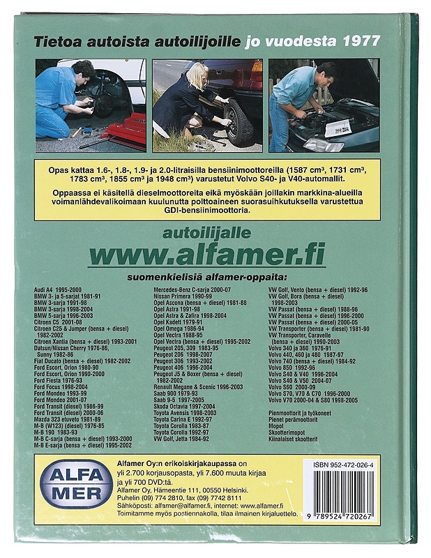 Volvo S40 & V40 1996-2004 / korjausopas - Coombs, Mark - Tietokirjat ja oppaat - 10105636276 - 1
