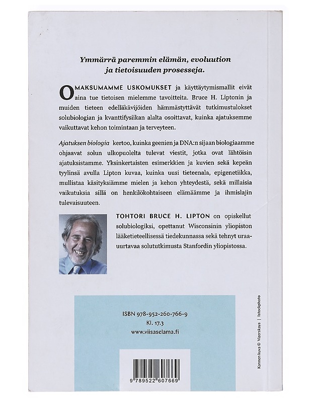 Ajatuksen biologia ; tietoisuuden, aineen ja ihmeiden avaimet - Lipton, Bruce H.a - Tietokirjat ja oppaat - 10105636309 - 1