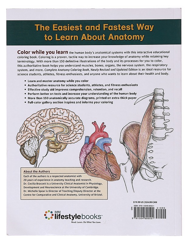Complete Anatomy Coloring Book - Harrastekirjat - 10105636328 - 1