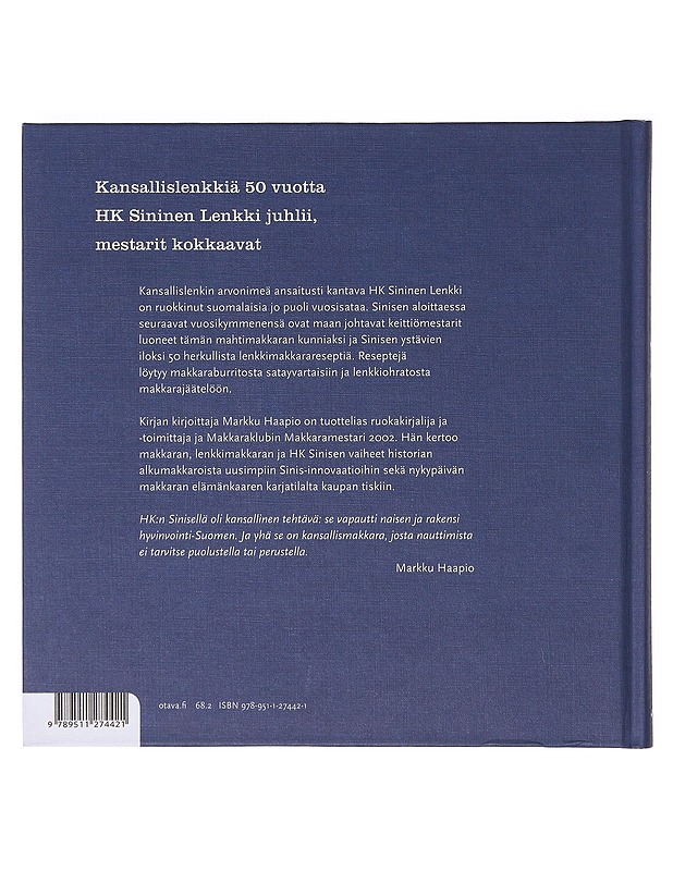Sininen lenkki 50 ja mestarien makkarareseptit - Haapio, Markku - Historiakirjat - 10105636514 - 1