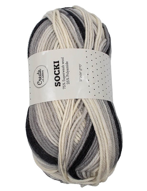 CREATE Socki vyötelanka, 100 g - 1 kpl - Käsityö - 10105636548 - 0