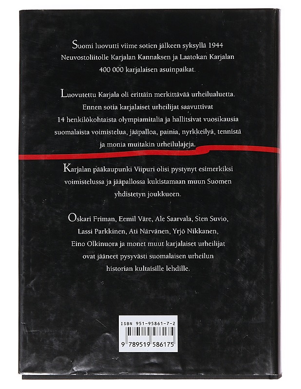 Luovutetun Karjalan urheilu - Antti O. Arponen - Historiakirjat - 10105636668 - 1