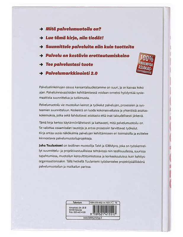 Palvelumuotoilu - Tuulaniemi, Juha - Tietokirjat ja oppaat - 10105636699 - 1