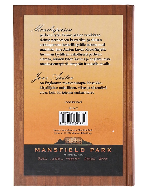 Kasvattitytön tarina - Austen, Jane - Romaanit ja novellit - 10105636708 - 1