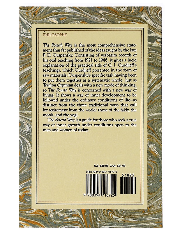 The Fourth Way - P.D. Ouspensky  - Tietokirjat - 10105636765 - 1