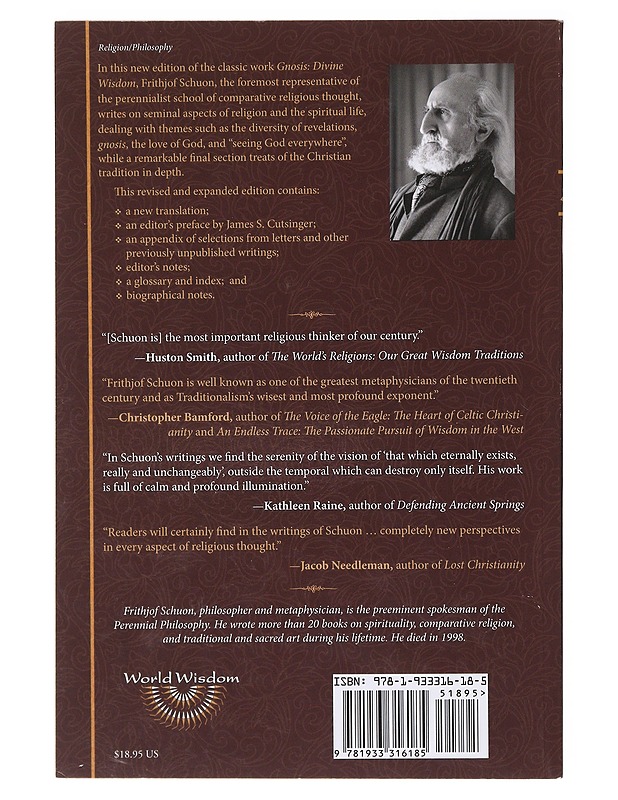Gnosis Divine World - Frithjof Schuon - Tietokirjat ja oppaat - 10105636771 - 1