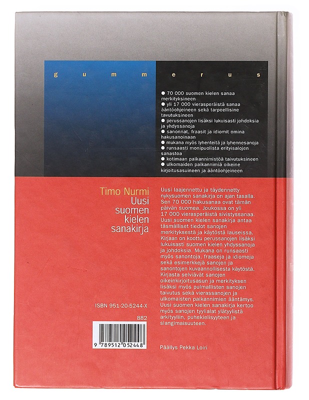 Uusi suomen kielen sanakirja - Timo Nurmi - Tietokirjat ja oppaat - 10105636812 - 1