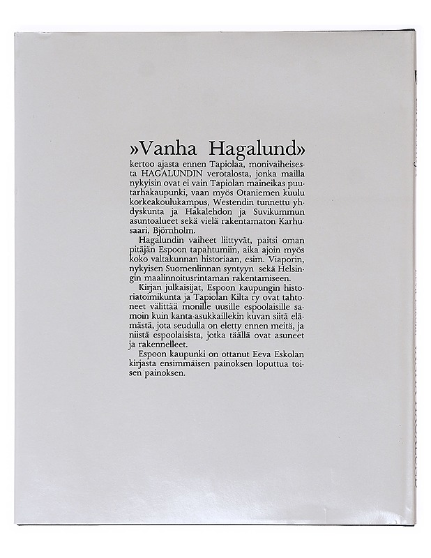Vanha Hagalund - Eskola, Eeva - Tietokirjat ja oppaat - 10105636835 - 1