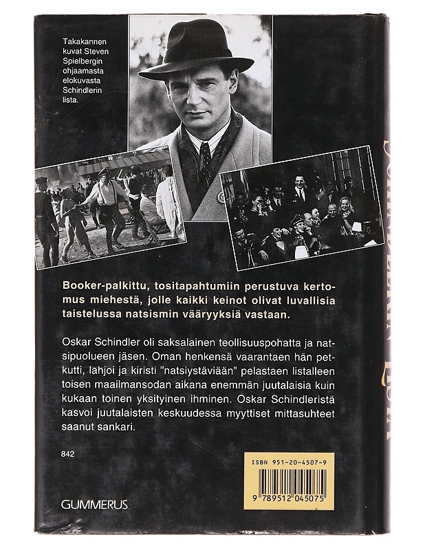 Schindlerin lista - Keneally, Thomas - Romaanit ja novellit - 10105636864 - 1