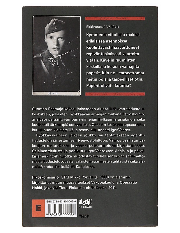 Salainen tiedustelija - Mikko Porvali - Historiakirjat - 10105636872 - 1