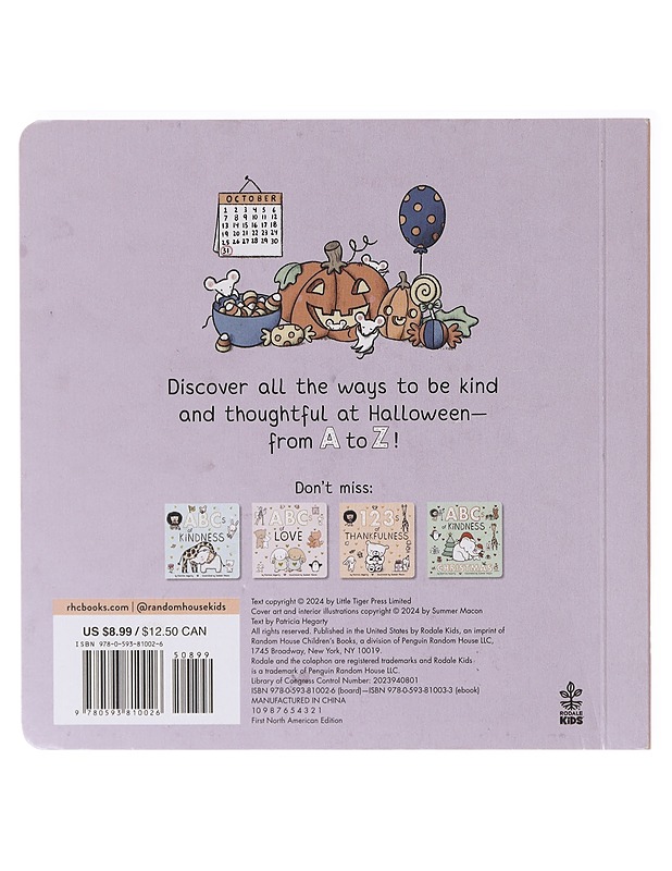 ABCs of Kindness at Halloween -  Patricia Hegarty - Lastenkirjat - 10105636909 - 1