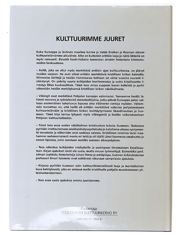 Kulttuurimme juuret - Mauri Virtanen - Historiakirjat - 10105636918 - 1