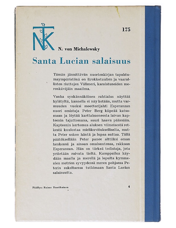 Santa Lucian salaisuus - N. von Michalewsky - Nuorten kirjat - 10105636932 - 1