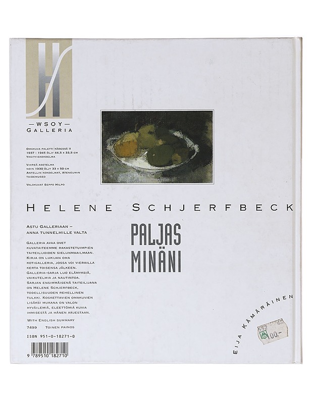 Helene Schjerfbeck : Paljas minäni - Kämäräinen, Eija - Elämäkerrat ja muistelmat - 10105636940 - 1
