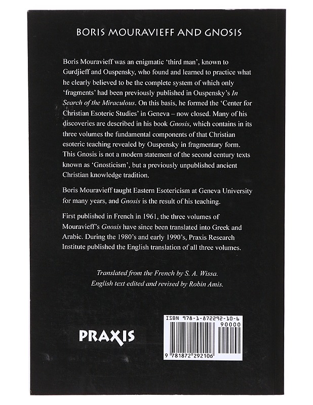 Gnosis:study and commentaries on the esoteric tradition of eastern orthodoxy book one - Boris Mouravieff - Harrastekirjat - 10105637011 - 1