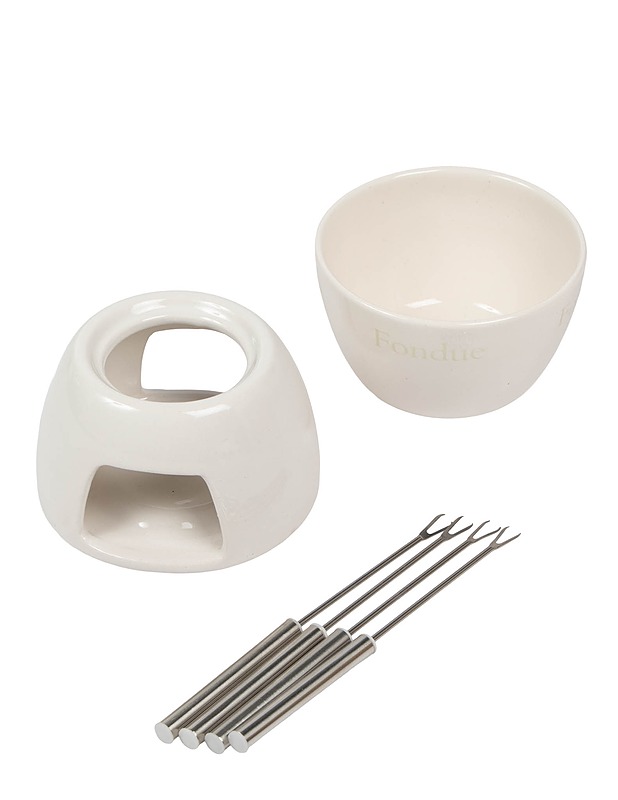 EXCELLENT HOUSEWARE suklaa fonduesetti, 6 osaa - Muut astiat - 10105637094 - 1