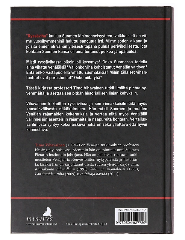 Ryssäviha : Venäjän-pelon historia - Timo Vihavainen - Tietokirjat ja oppaat - 10105637170 - 1