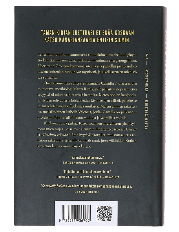 Krakenin saari - Risto Isomäki - Romaanit ja novellit - 10105637197 - 1
