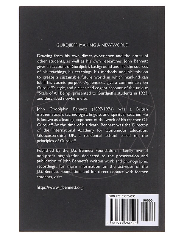 Gurdjieff : making a new world - J. G. Bennet - Harrastekirjat - 10105637233 - 1