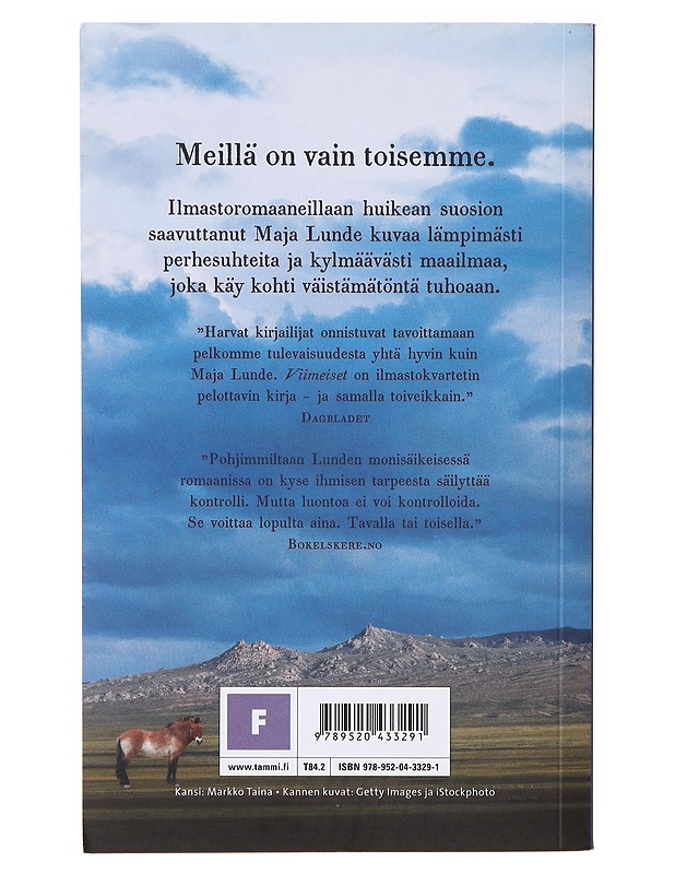 Viimeiset - Lunde, Maja - Romaanit ja novellit - 10105637290 - 1
