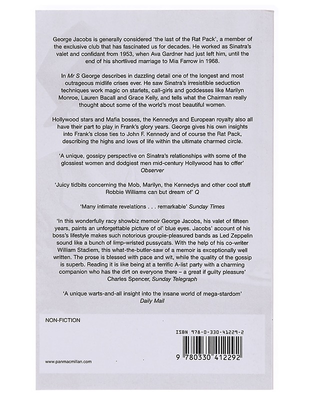 The Last Word on Frank Sinatra - George Jacobs, William Stadiem  - Elämäkerrat ja muistelmat - 10105637316 - 1