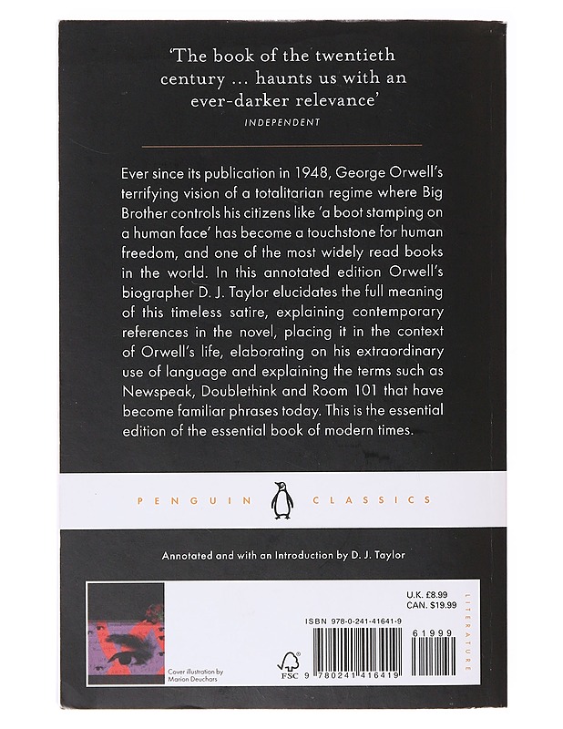 Nineteen Eighty-Four, the annotated edition - George Orwell  - Romaanit ja novellit - 10105637336 - 1
