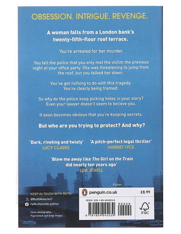 The woman on the ledge - Ruth Mancini - Romaanit ja novellit - 10105637344 - 1
