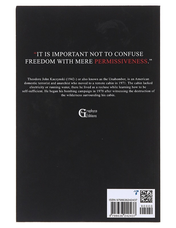 Industrial Society and its Future Manifesto -  Theodore Kaczynski  - Tietokirjat - 10105637384 - 1