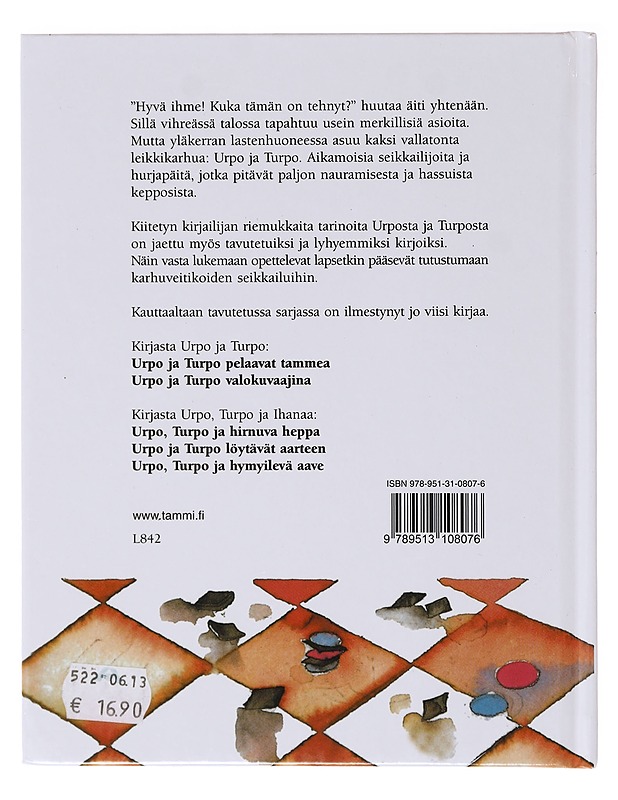 Urpo ja Turpo pelaavat tammea - Huovi, Hannele - Lastenkirjat - 10105637394 - 1