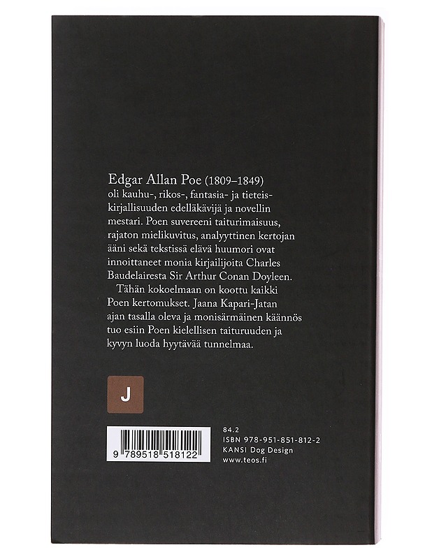 Kootut kertomukset - Poe, Edgar Allan - Romaanit ja novellit - 10105637418 - 1