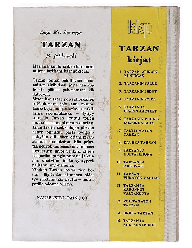 Tarzan ja pikkuväki - Edgar Rice Burroughs - Romaanit ja novellit - 10105637587 - 1