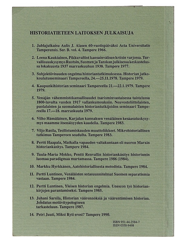 Miksi Ryti erosi? - Petri Juuti - Historiakirjat - 10105637720 - 1