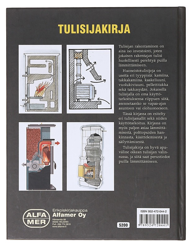 Tulisijakirja / kamiinat, takat, kaakeliuunit - Mårtensson, Hans,ekirjoittaja - Tietokirjat ja oppaat - 10105637745 - 2