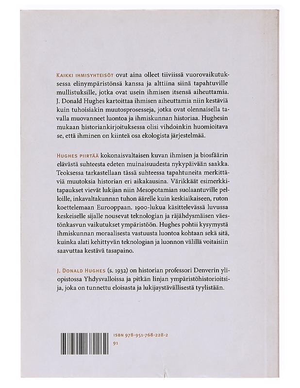 Maailman ympäristöhistoria - Hughes, J. Donald - Historiakirjat - 10105637751 - 1