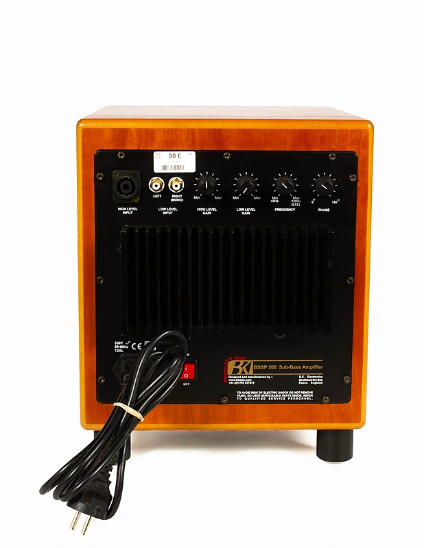 BK Electronics BSBP 200 Sub-Bass Amplifier bassoelementillä / aktiivikaiutin - Audio - 10105637780 - 1