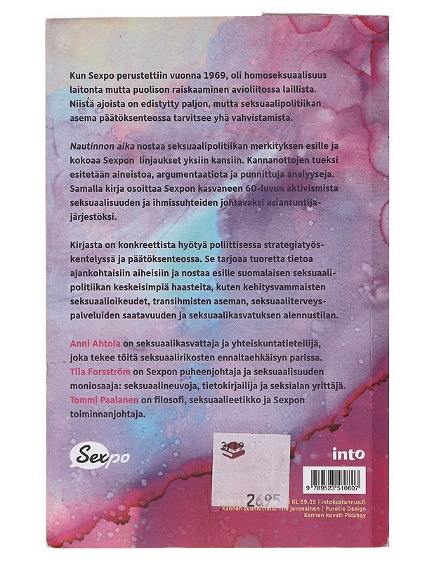 Nautinnon aika - Ahtola, Anni - Tietokirjat ja oppaat - 10105637805 - 1