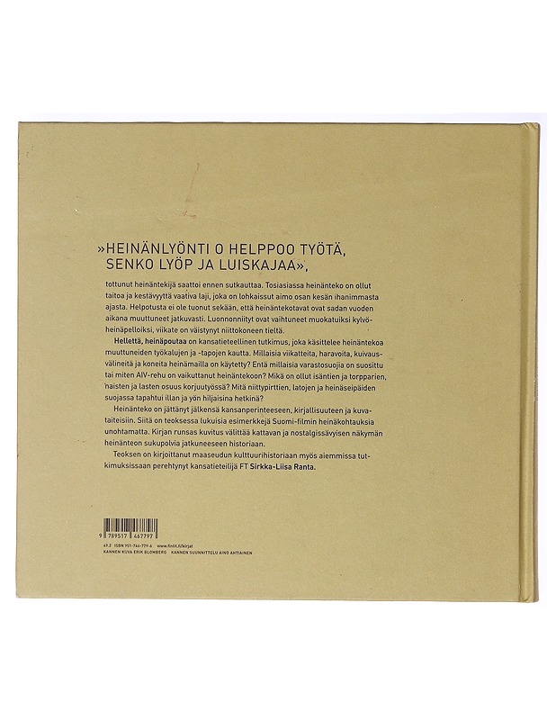 Hellettä, heinäpoutaa - Sirkka-Liisa Ranta - Historiakirjat - 10105637833 - 1