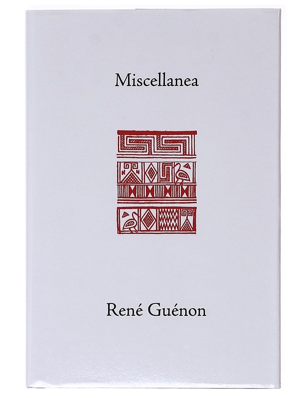 Miscellanea - Rene Guenon - Tietokirjat - 10105637896 - 0