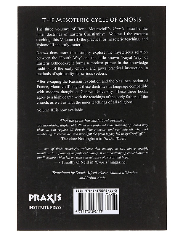 Gnosis II, Mesoteric Cycle - Boris Mouravieff - Tietokirjat ja oppaat - 10105637919 - 1