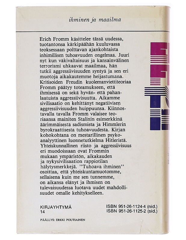 Tuhoava ihminen - Fromm, Erich - Tietokirjat ja oppaat - 10105637966 - 1